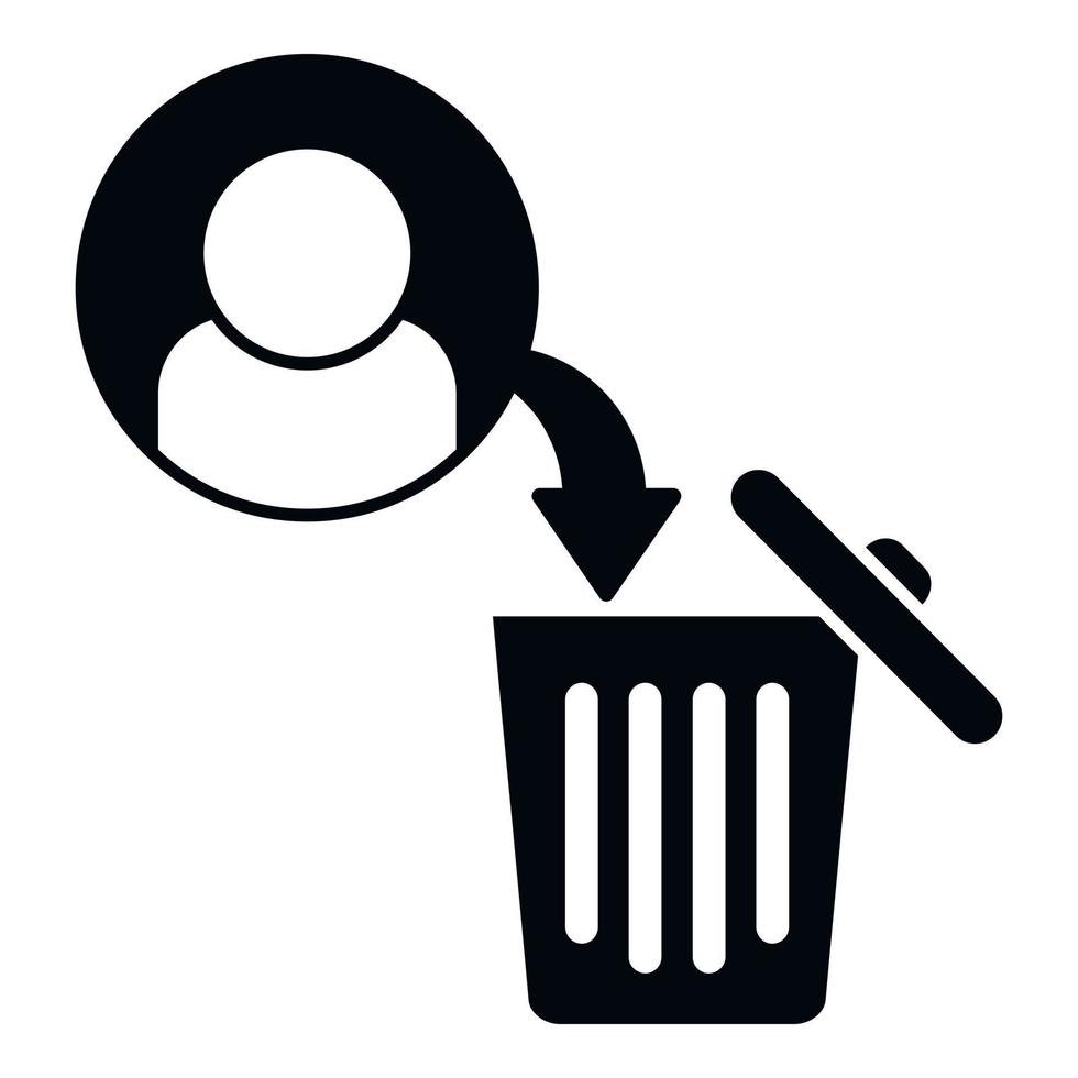 recycle bak icoon gemakkelijk vector. verwijderen onderhoud vector