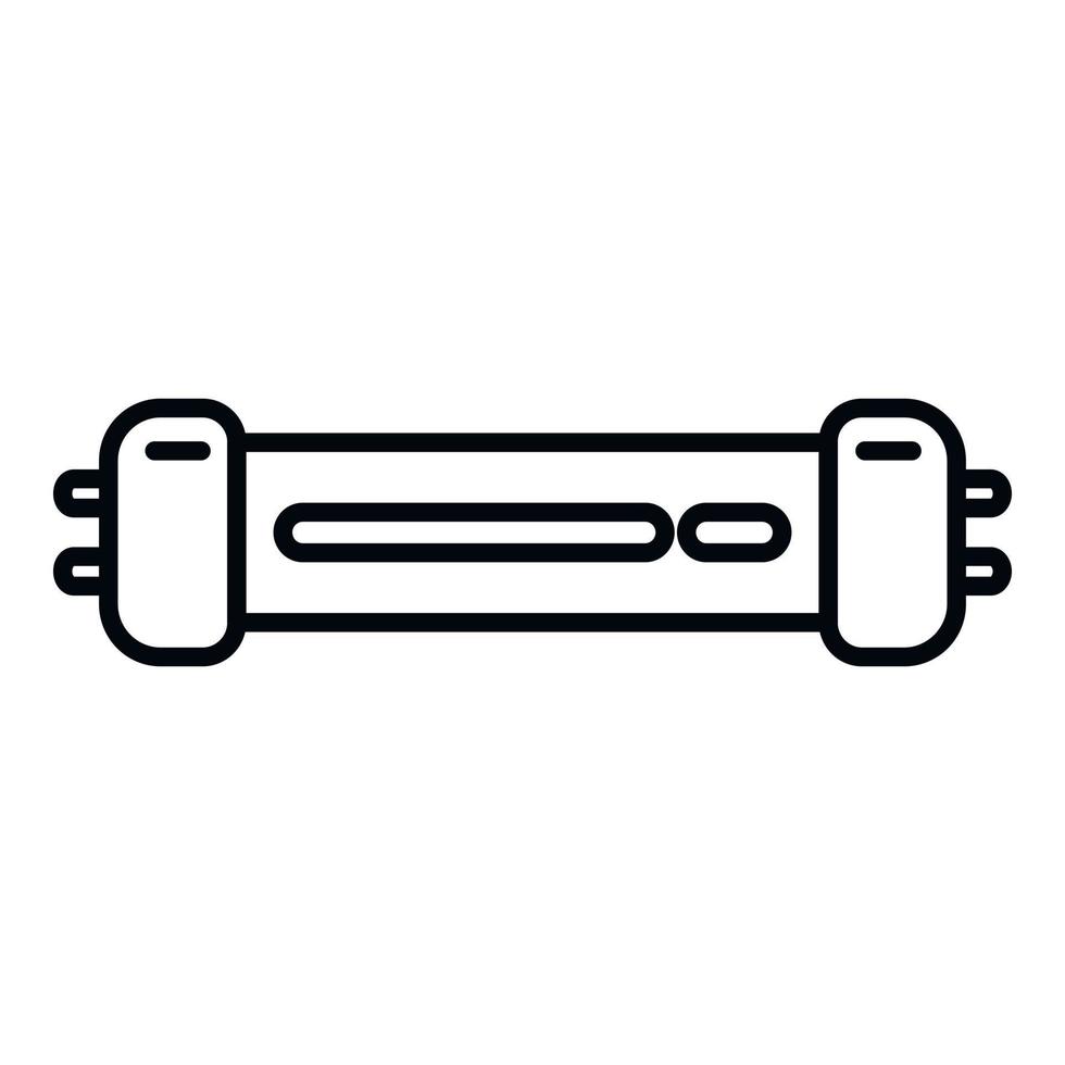 desinfecteren lamp icoon schets vector. uv licht vector