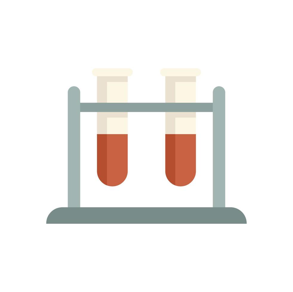 test staan icoon vlak vector. laboratorium Onderzoek vector