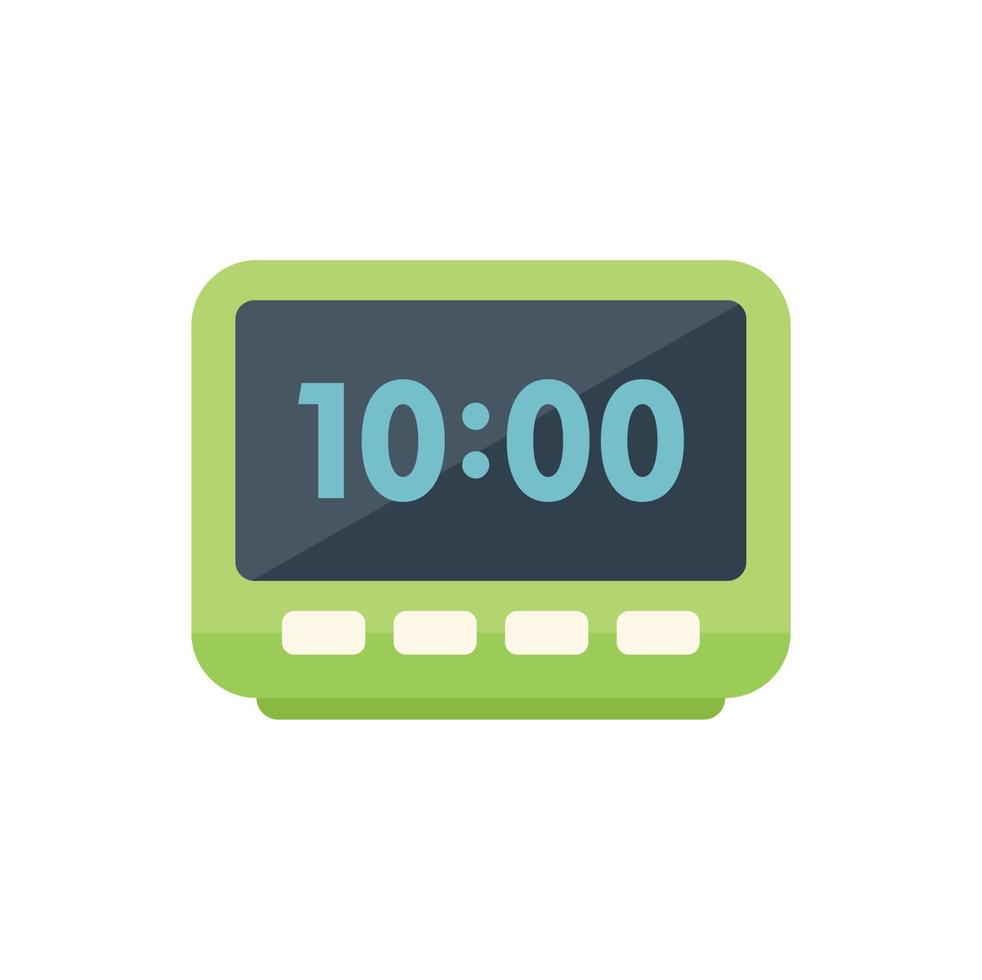 digitaal alarm klok icoon vlak vector. flexibel tijd vector