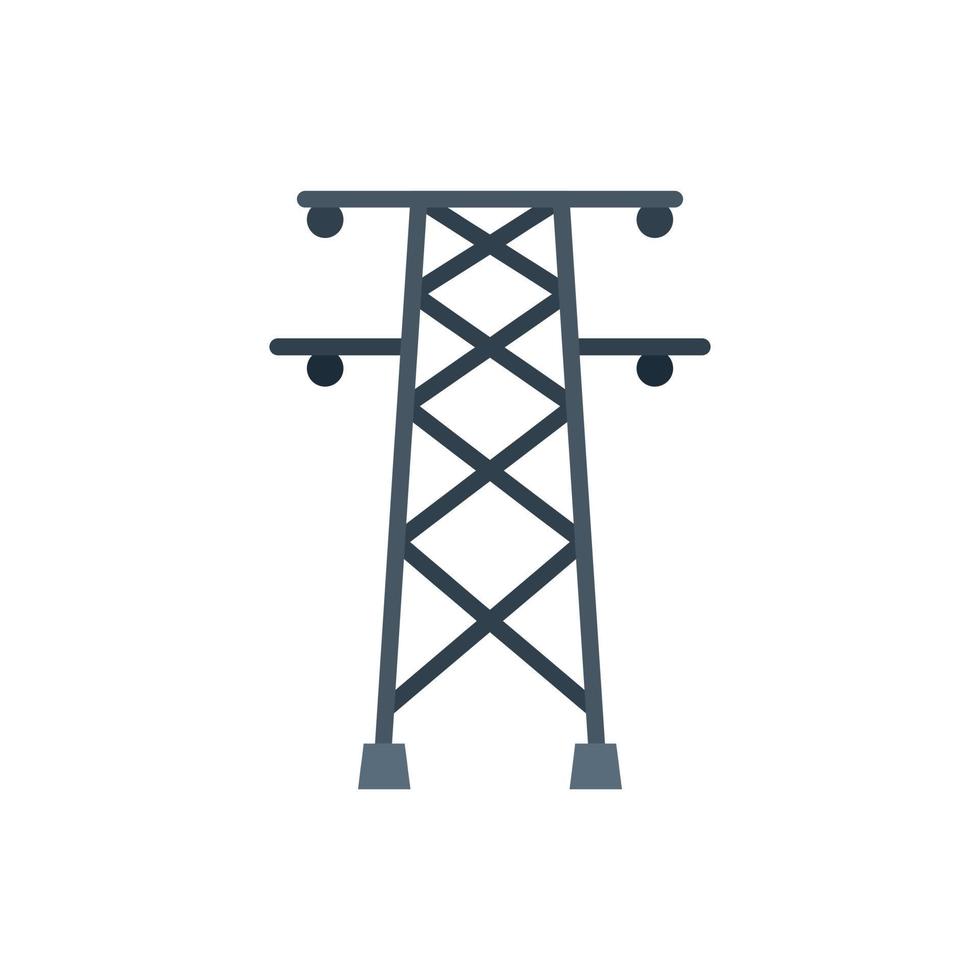 elektrisch toren icoon vlak vector. water energie vector