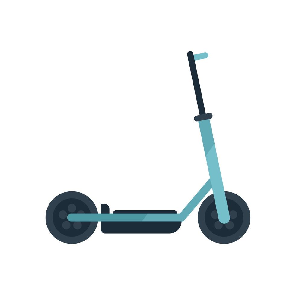 kind elektrisch scooter icoon vlak vector. trap vervoer vector