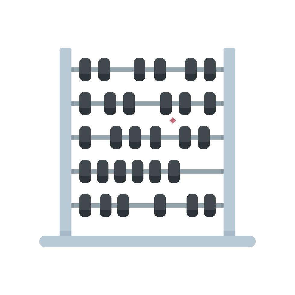 etsen telraam icoon vlak vector. wiskunde speelgoed- vector