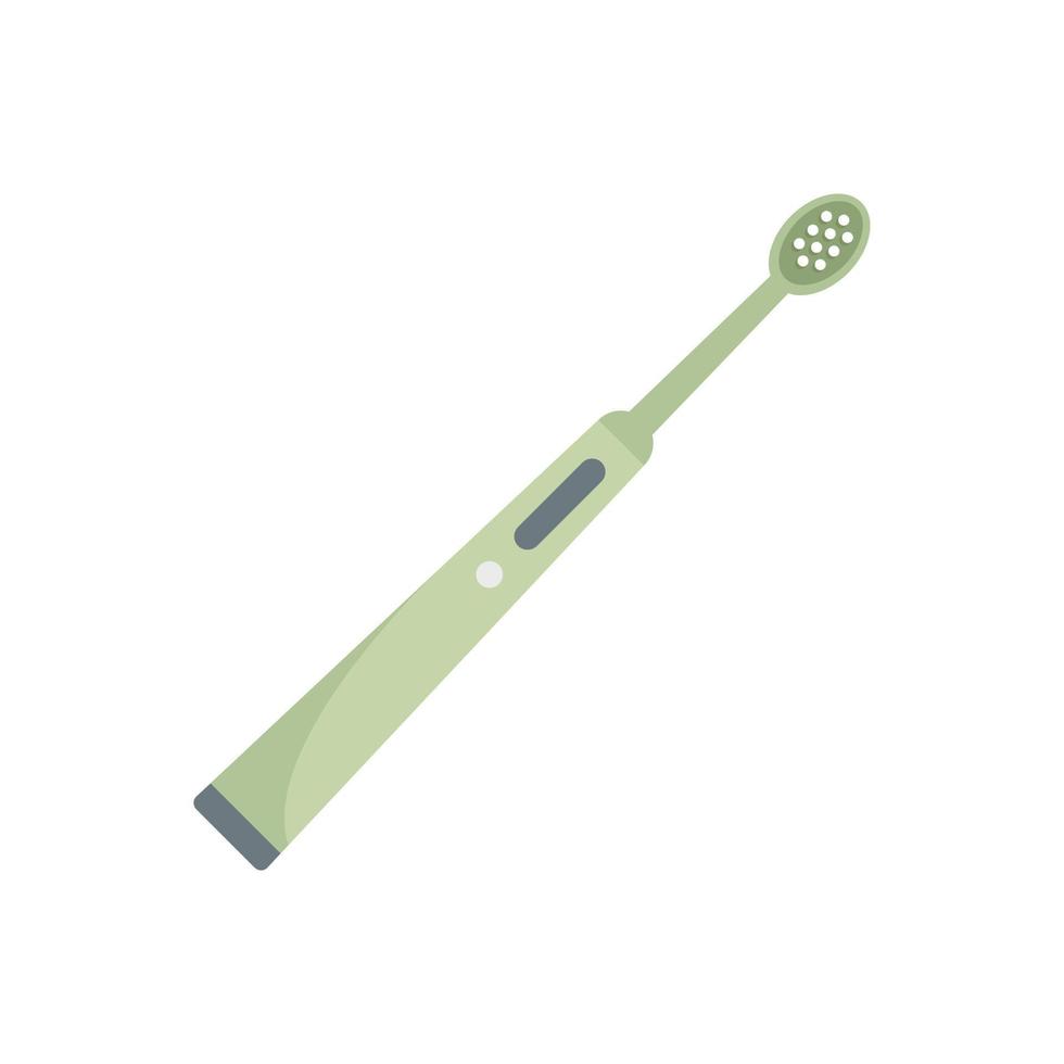 elektrisch tandenborstel tandheelkundig icoon, vlak stijl vector