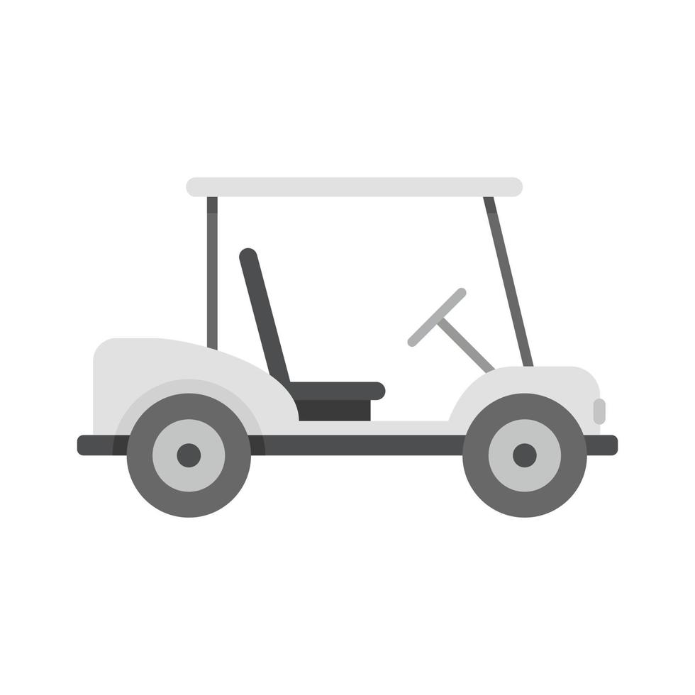 golf kar spel icoon, vlak stijl vector