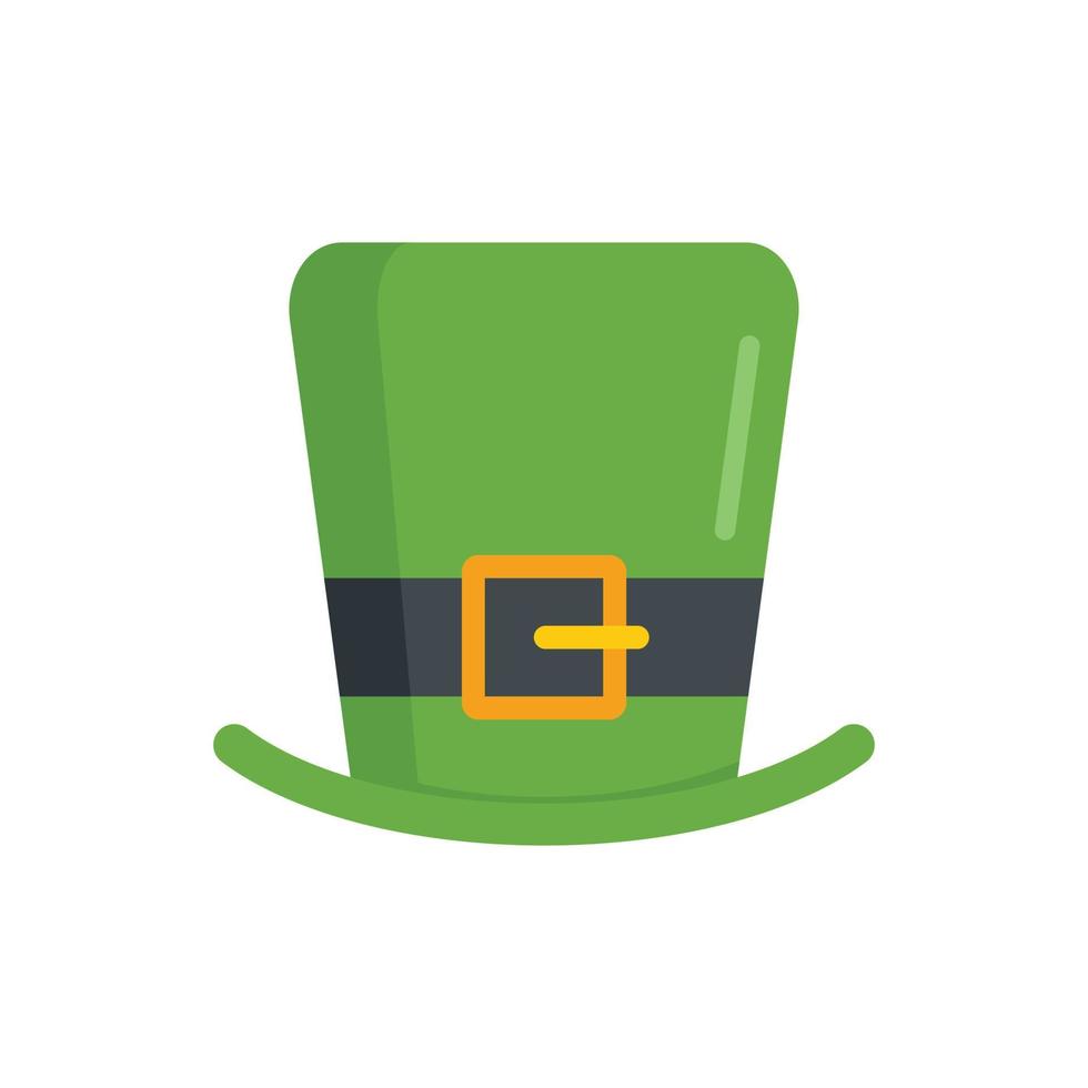 elf van Ierse folklore hoed icoon vlak vector. Iers Patrick dag vector