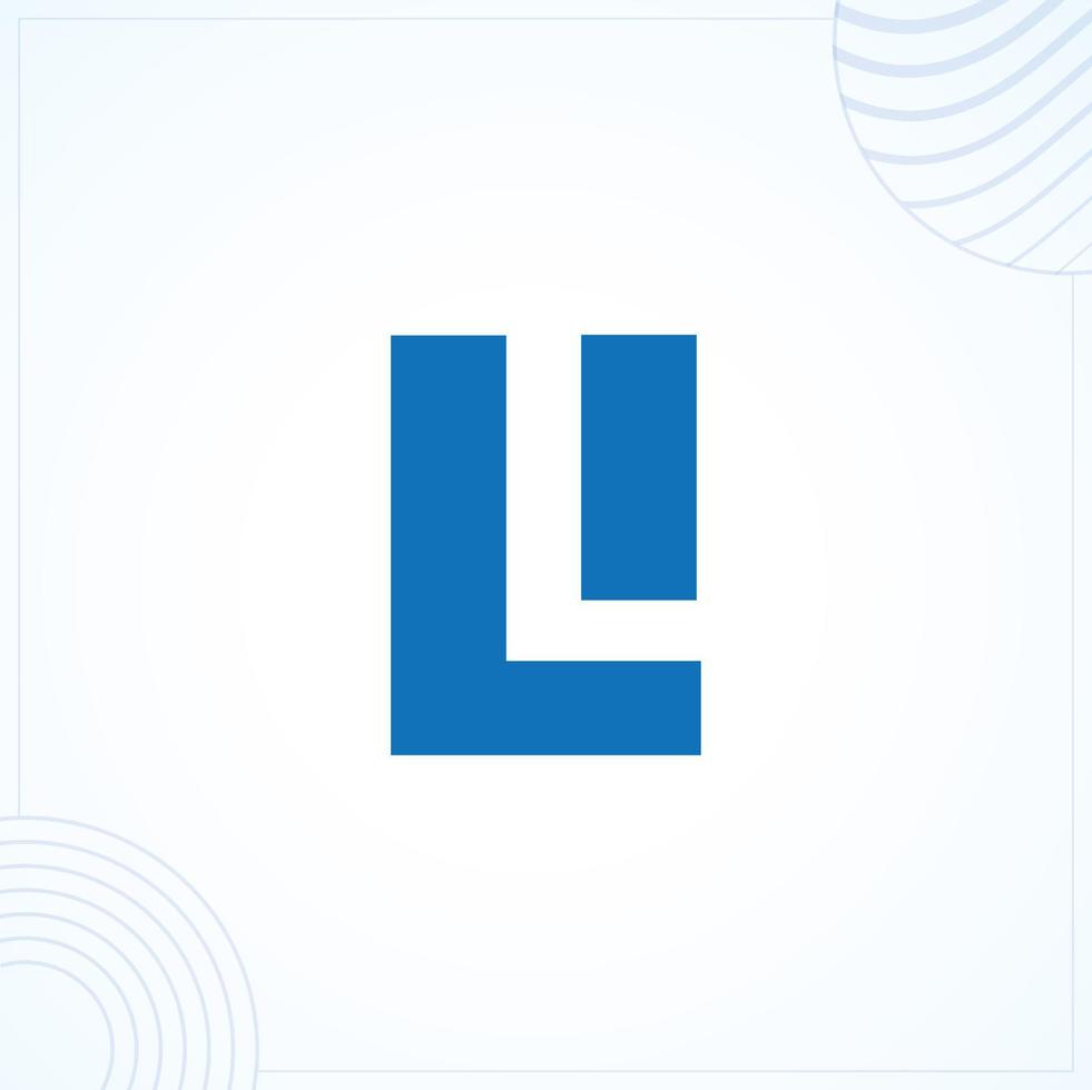 l of li logo sjabloon in modern creatief minimaal stijl vector ontwerp