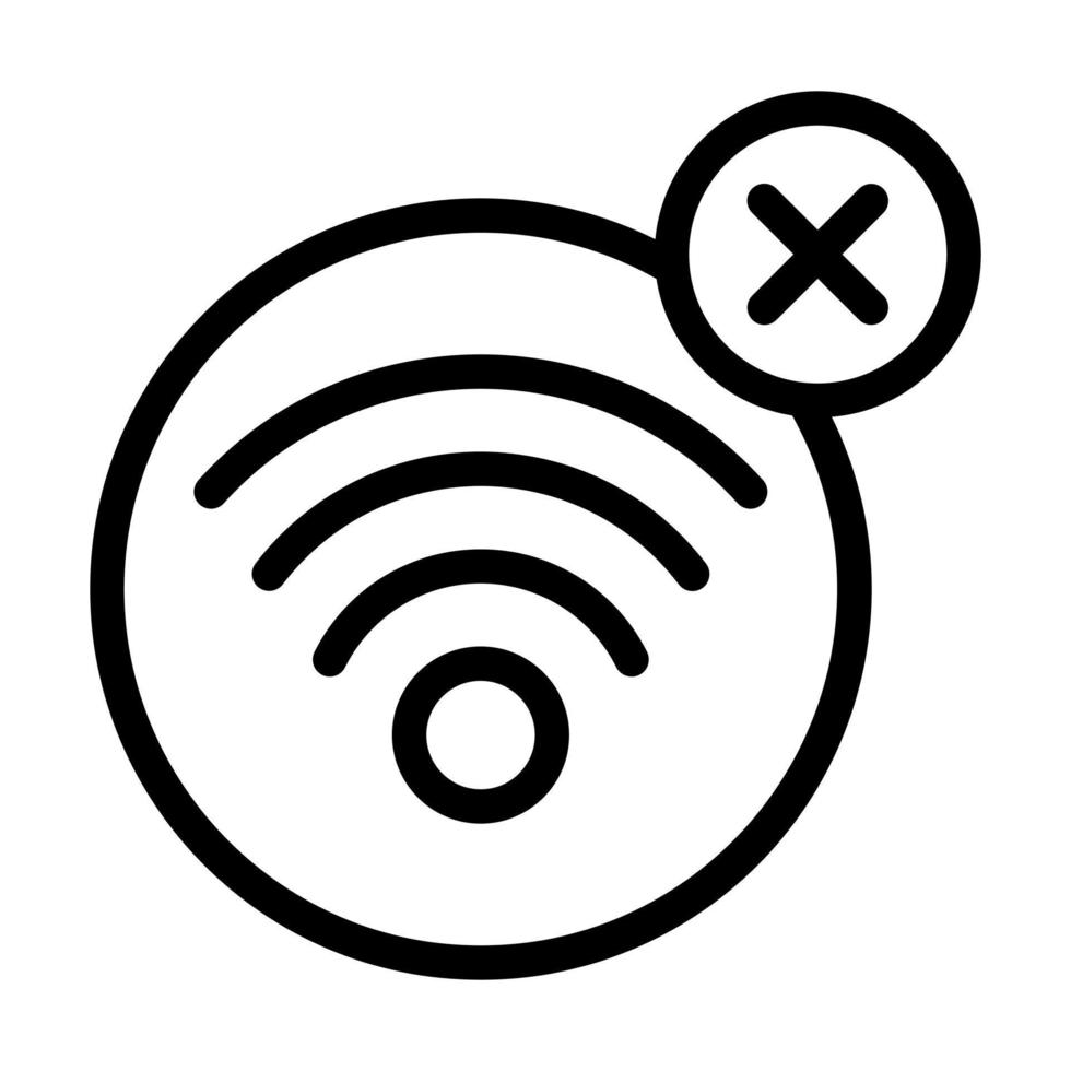 Nee Wifi icoon ontwerp vector