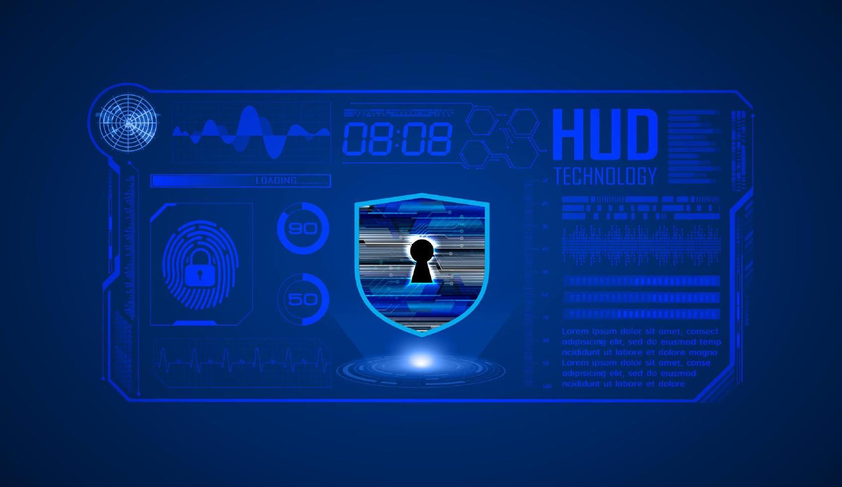 modern hud technologie scherm achtergrond vector