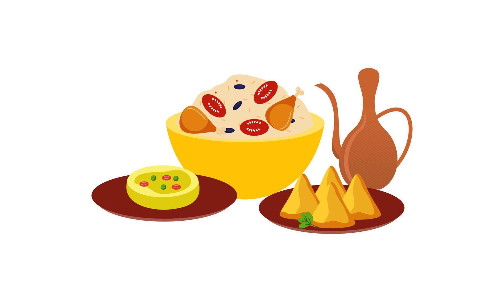 traditioneel maaltijden van verschillend keukens logo vector