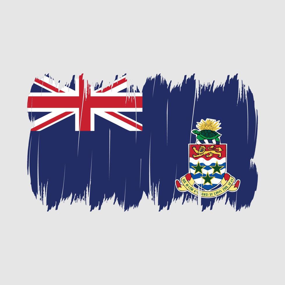 kaaiman eilanden vlag borstel vector