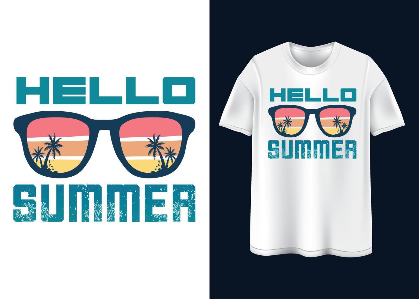 zomer gevoel typografie t-shirt ontwerp vector