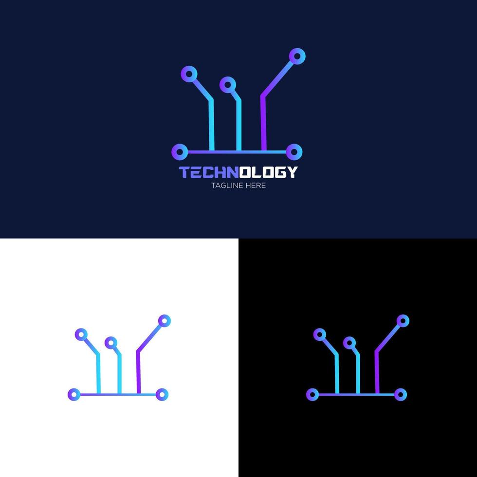 illustratie technologie logo ontwerp. digitaal technologie. hersenen logo sjabloon. abstract vector logo