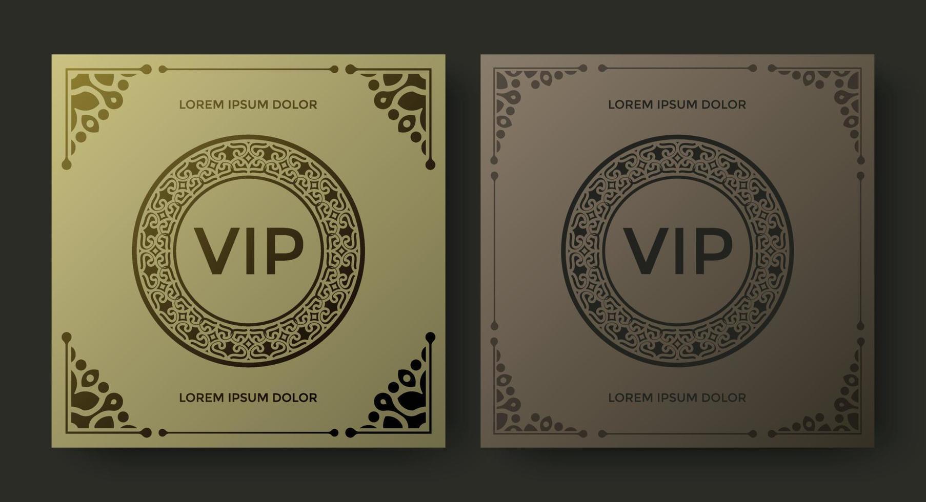 luxe vip kaart ontwerp sjabloon vector