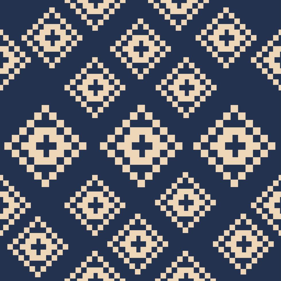 naadloze patroon van vierkante abstracte pixelvormen vector