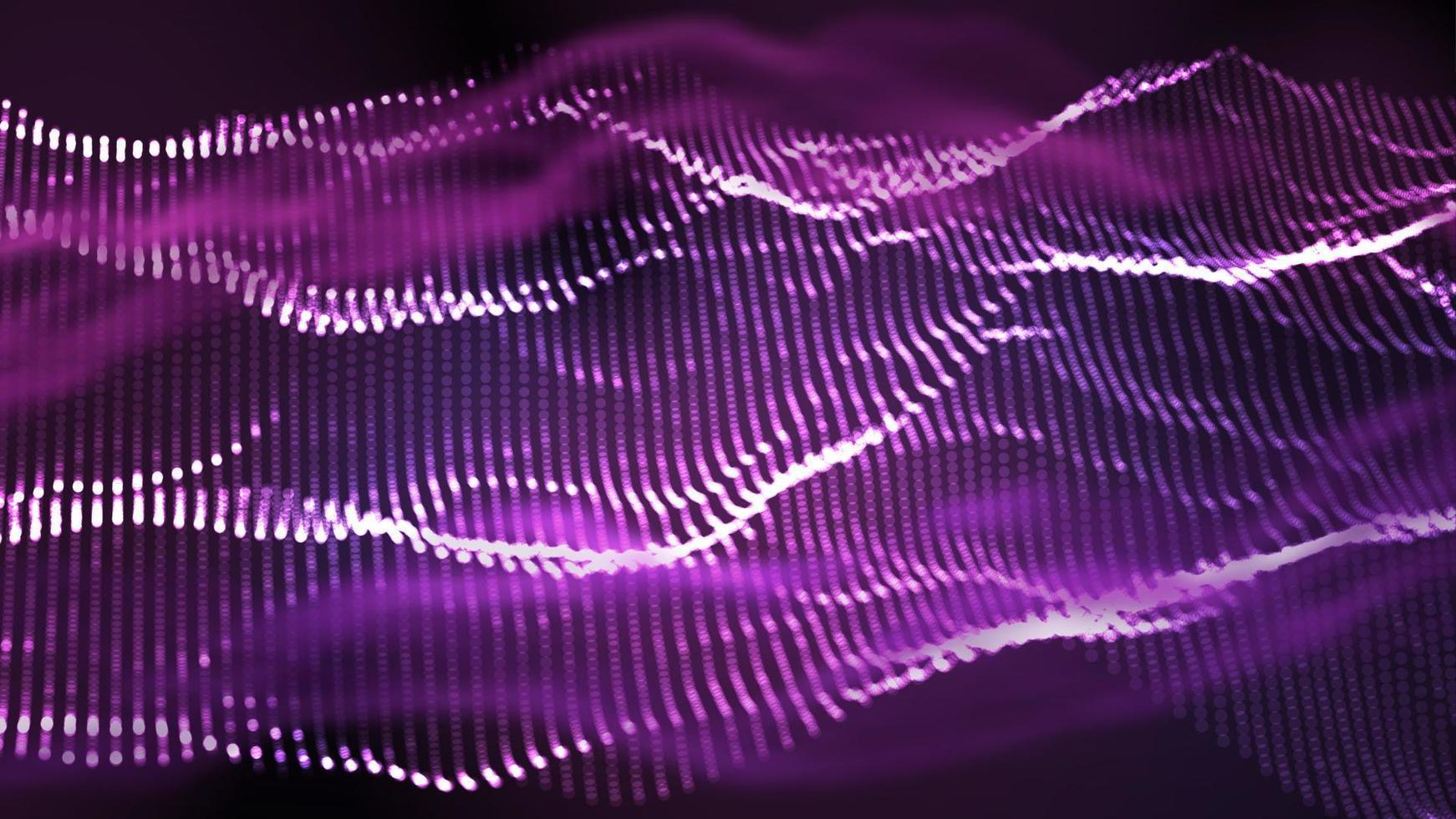 muziek- achtergrond vector. zichtbaar explosie. computer deeltje. 3d illustratie vector