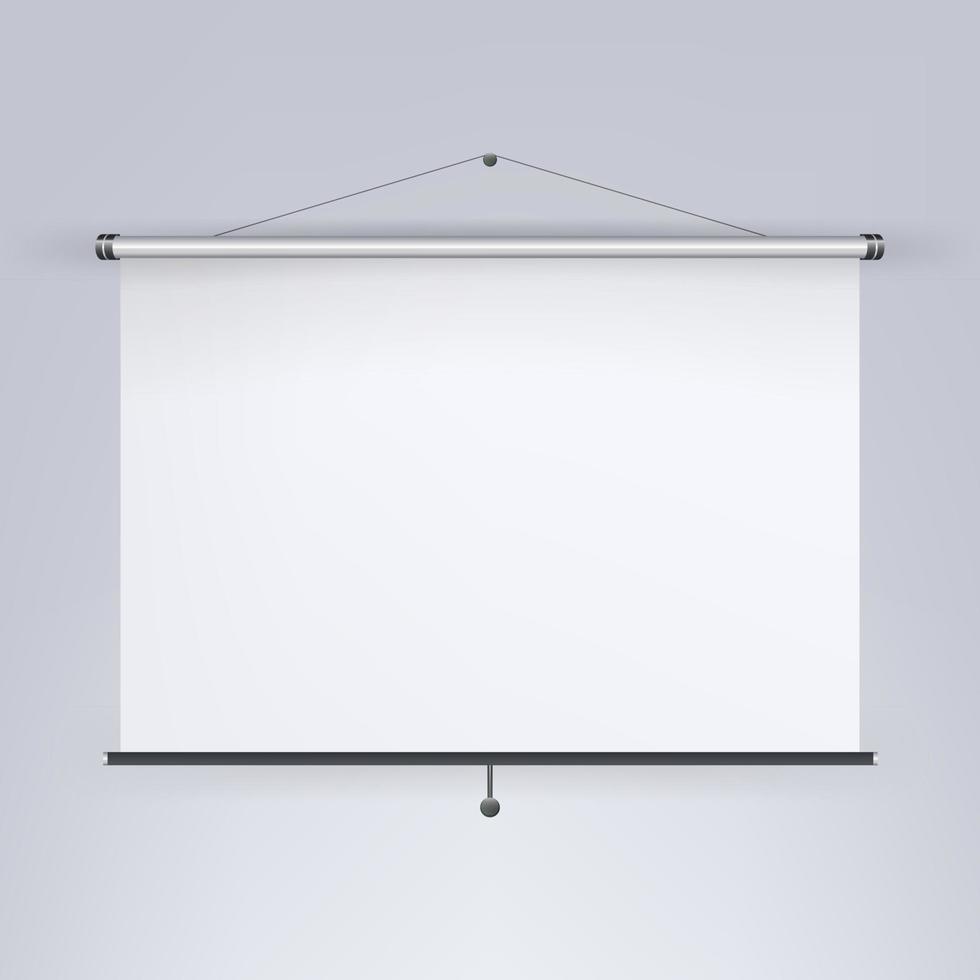 vergadering projector scherm vector. blanco wit bord, presentatie Scherm illustratie vector