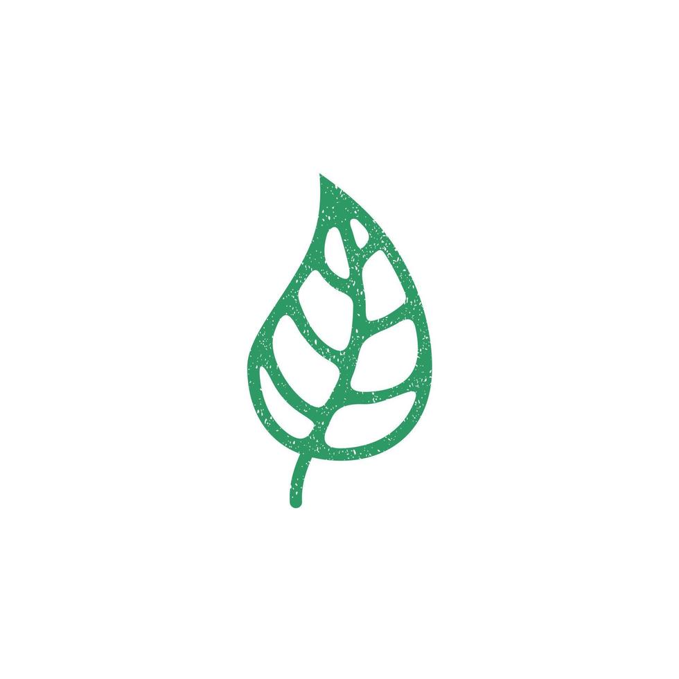 groen blad rustiek logo ontwerp inspiratie vector