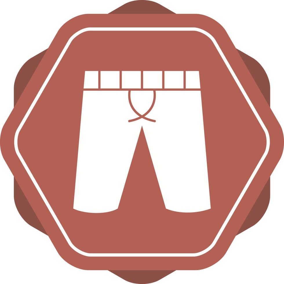 uniek shorts vector glyph icoon