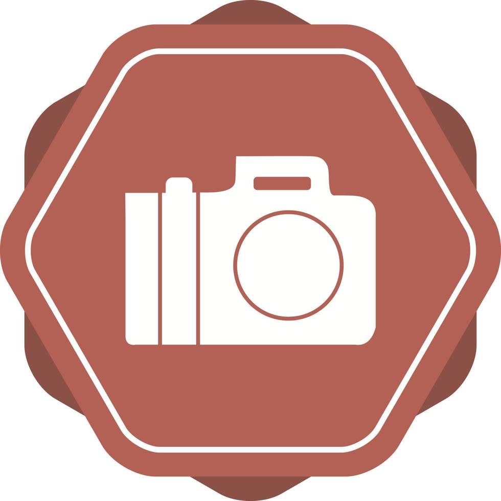 uniek camera glyph vector icoon