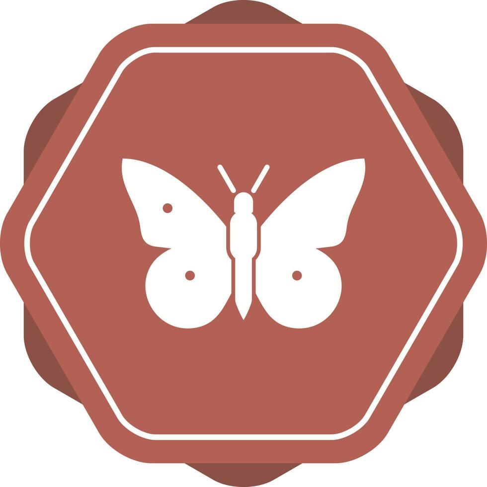 uniek vlinder glyph vector icoon