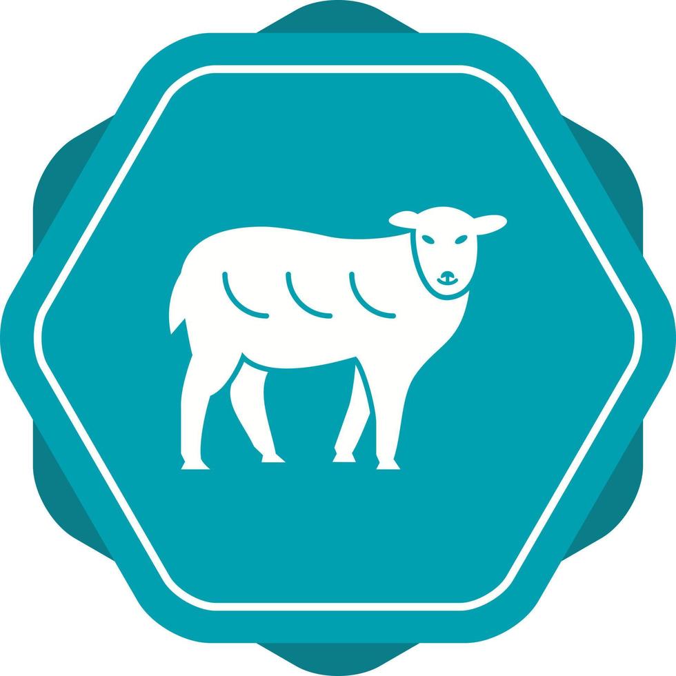 schapen uniek vector glyph icoon