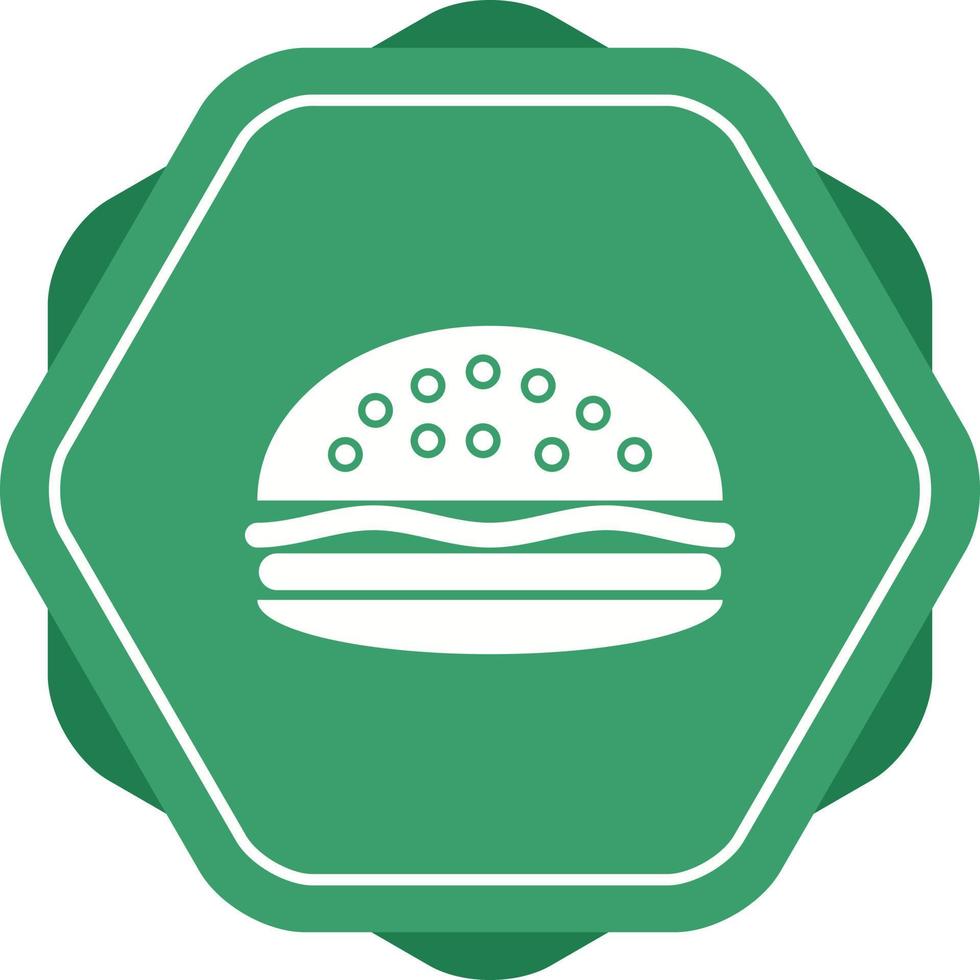 uniek hamburger vector glyph icoon