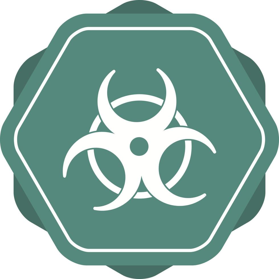 mooi bio risico vector glyph icoon