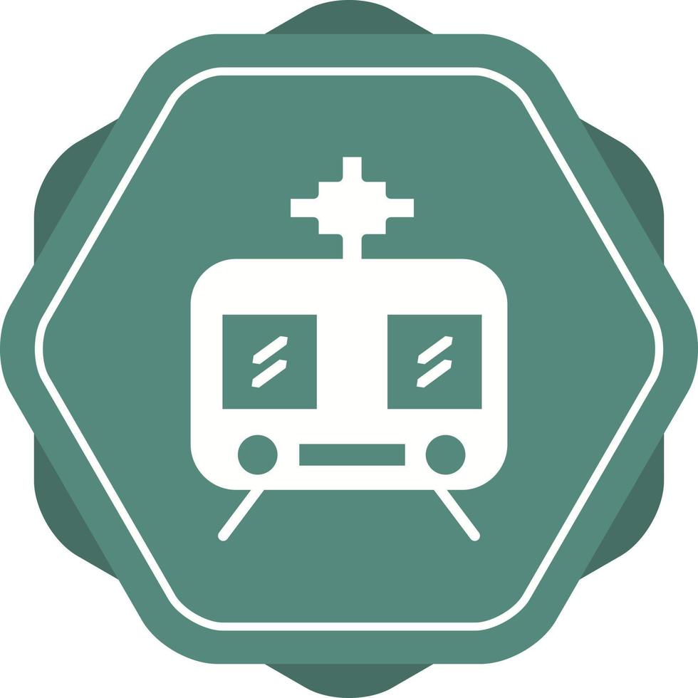 mooi trein vector glyph icoon