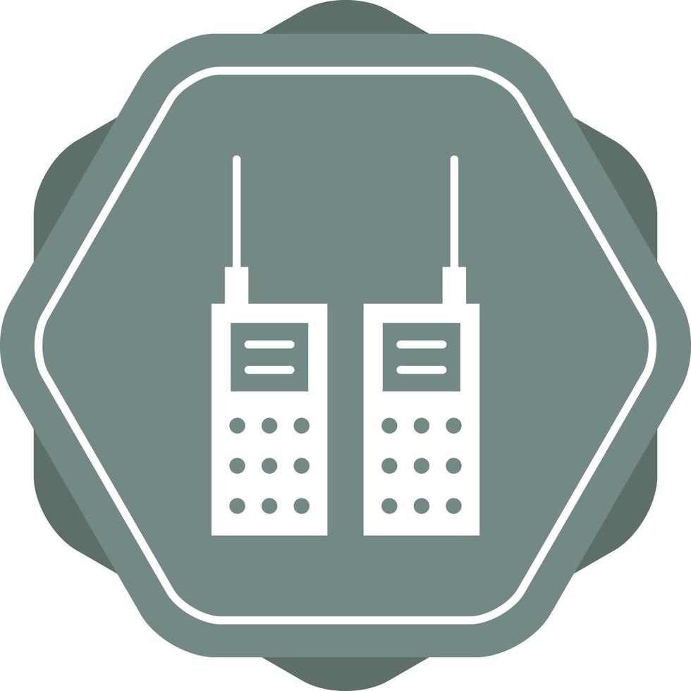 mooi walkie talkie glyph vector icoon