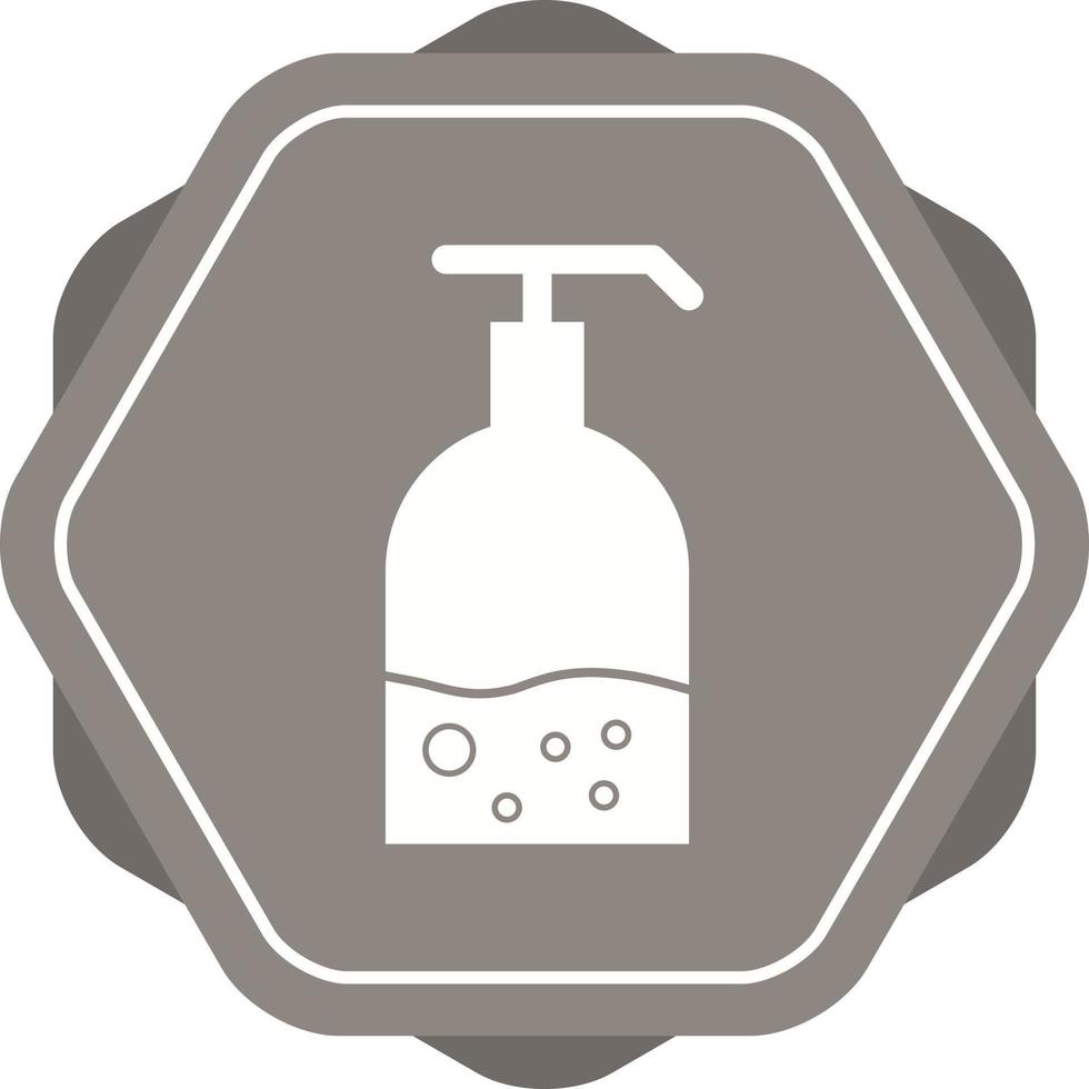 mooi hand- wassen glyph vector icoon