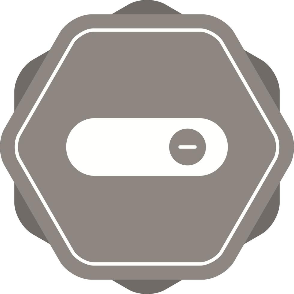 mooi glijbaan knop glyph vector icoon