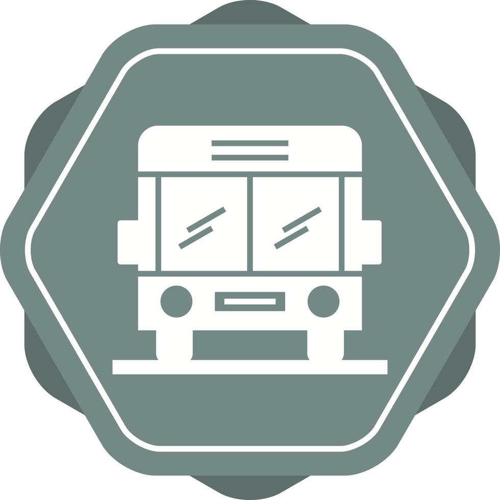 mooi school- bus glyph vector icoon