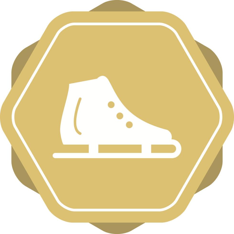 mooi het schaatsen schoen glyph vector icoon