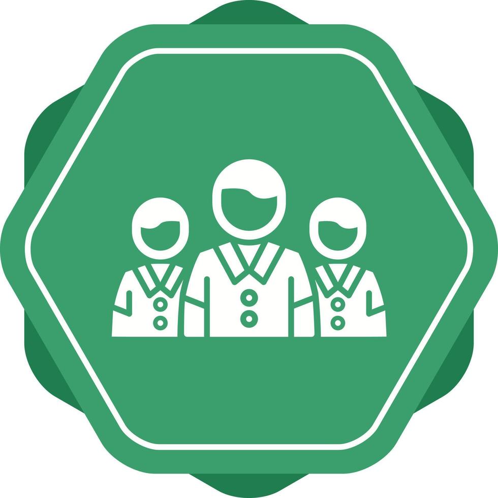 team vector pictogram