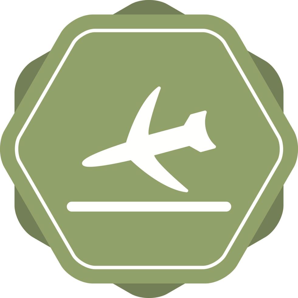 vlucht landen vector icoon