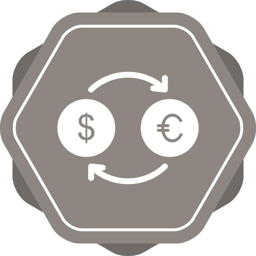 dollar naar euro vector icoon