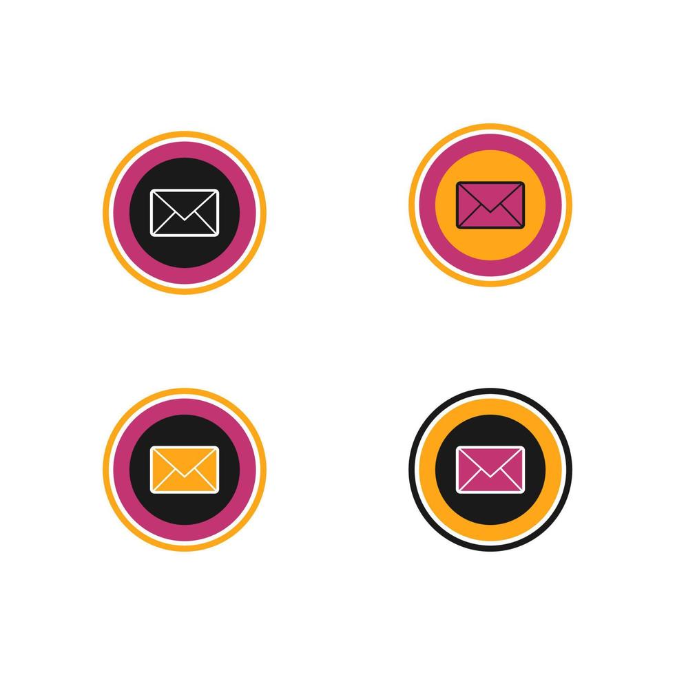e-mail teken illustratie voor logo of icoon vector