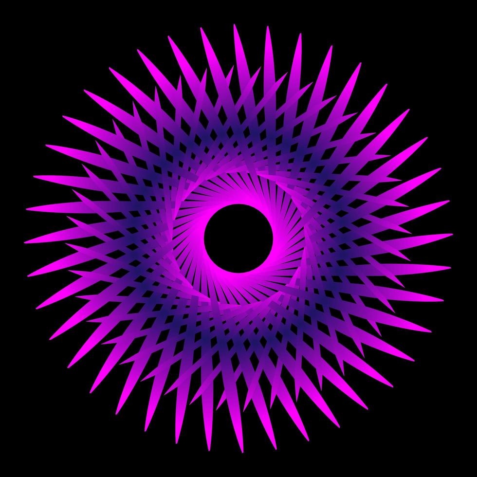 paarse circulaire fractal spirograaf vector