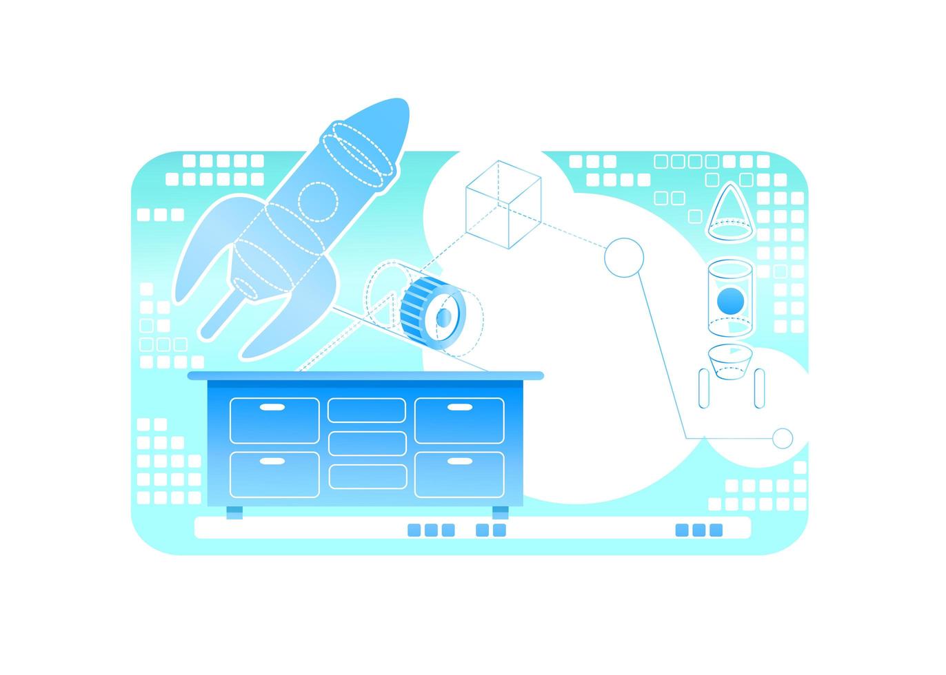 vr-programma voor modellering vector