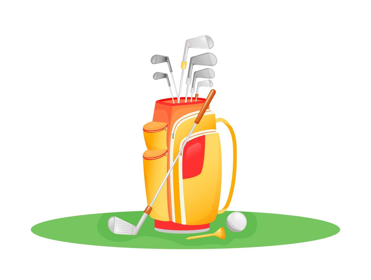 golfclubs ingesteld vector