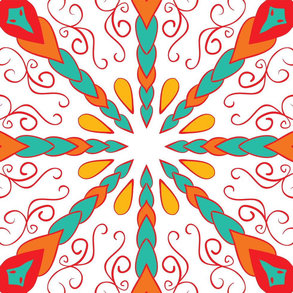 bloem mandala achtergrond. vector