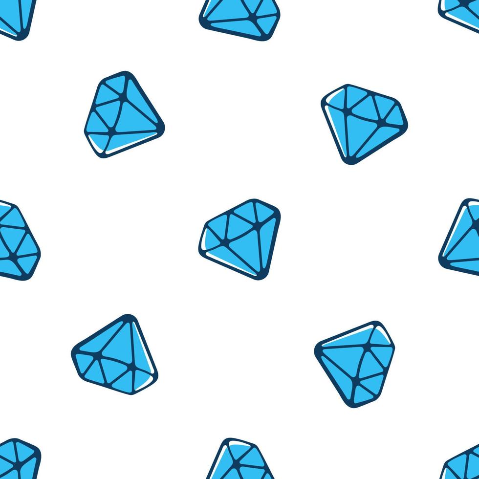 naadloos patroon met vallend blauw diamanten vector