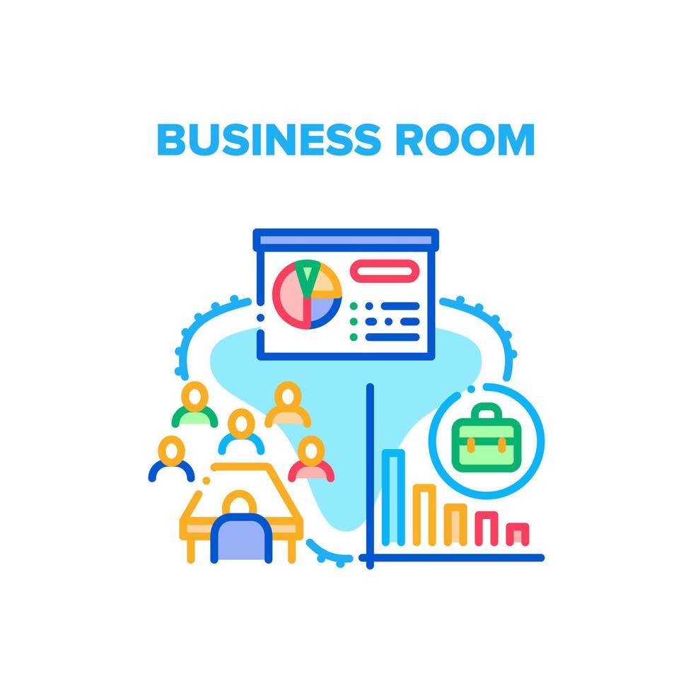 business kamer vector concept kleur illustratie