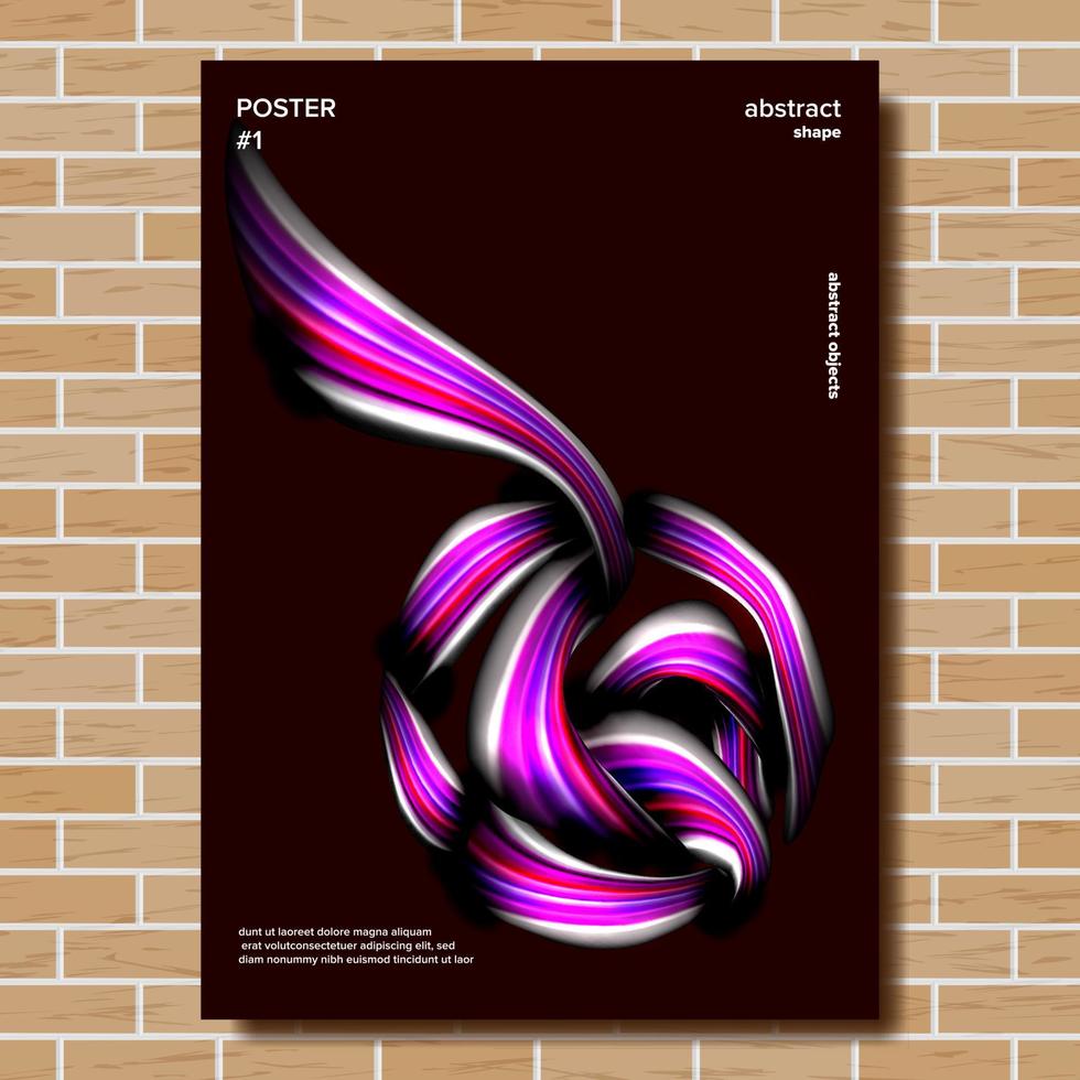 modern abstract Hoes poster vector. modieus presentatie. creatief decoratie. illustratie vector