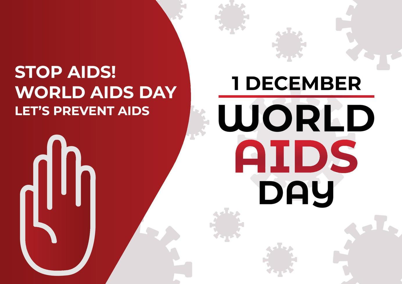wereld AIDS dag banier, wereld AIDS dag post ontwerp, wereldbol met rood lint vector