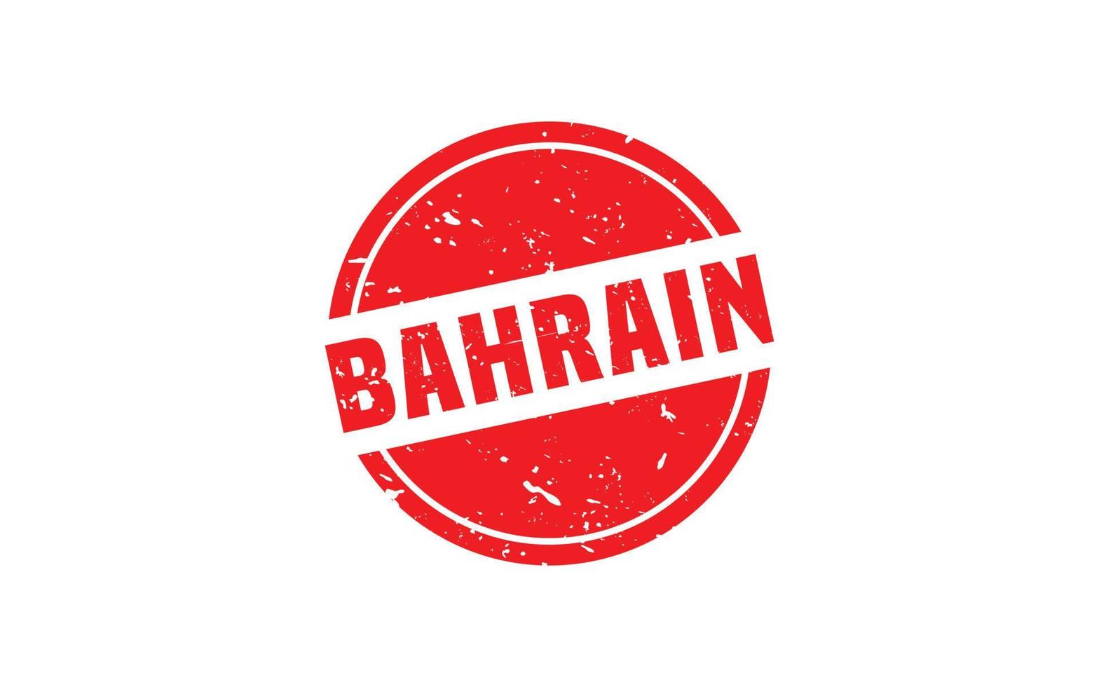 Bahrein postzegel rubber met grunge stijl Aan wit achtergrond vector