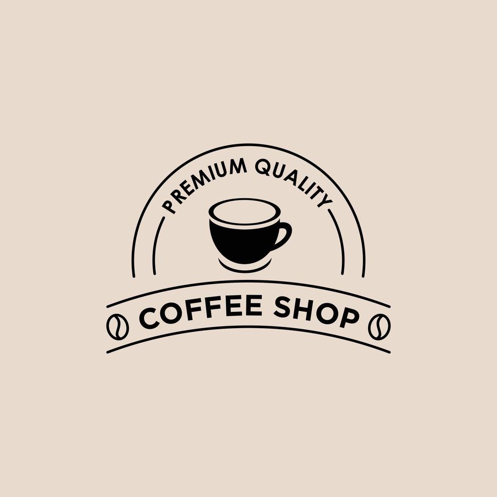 koffie wijnoogst logo vector, cafe merk identiteit, koffie logo inspiratie vector