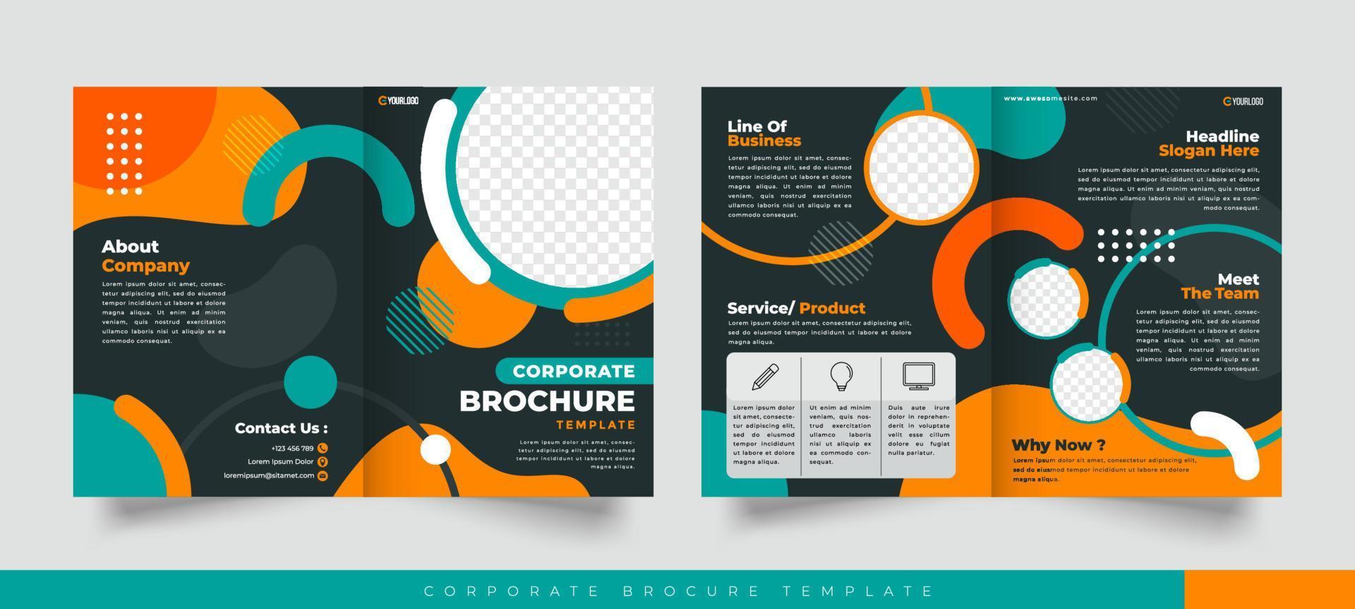 vlak zakelijke bedrijf brochure vector