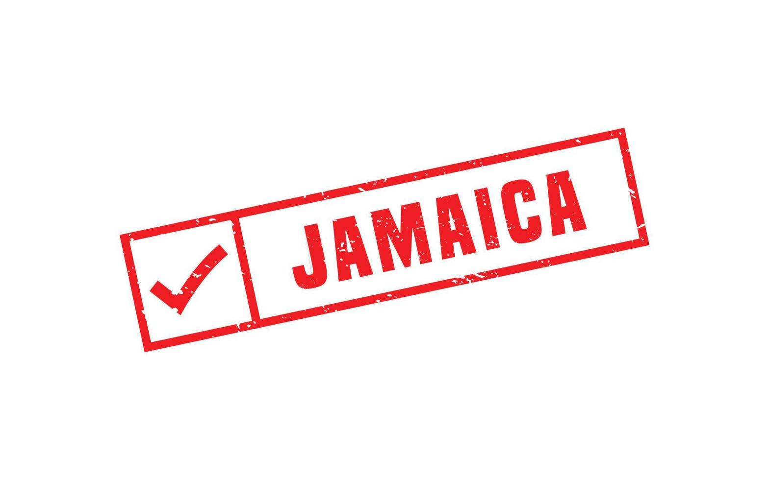 Jamaica postzegel rubber met grunge stijl Aan wit achtergrond vector